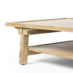 This Asian-inspired design made from light, distressed oak features mortise-and-tenon joinery, which connects protruding stretchers to sturdy legs. Lower shelving for bonus storage and display Amethyst Home provides interior design, new home construction design consulting, vintage area rugs, and lighting in the Charlotte metro area.