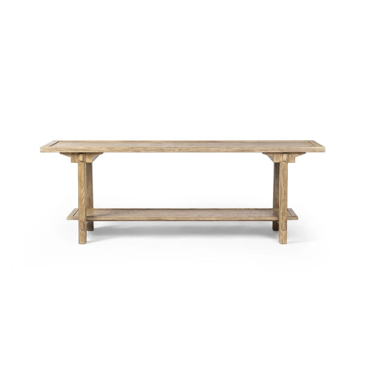 Trinity Distressed Light Oak Console Table | ready to ship!