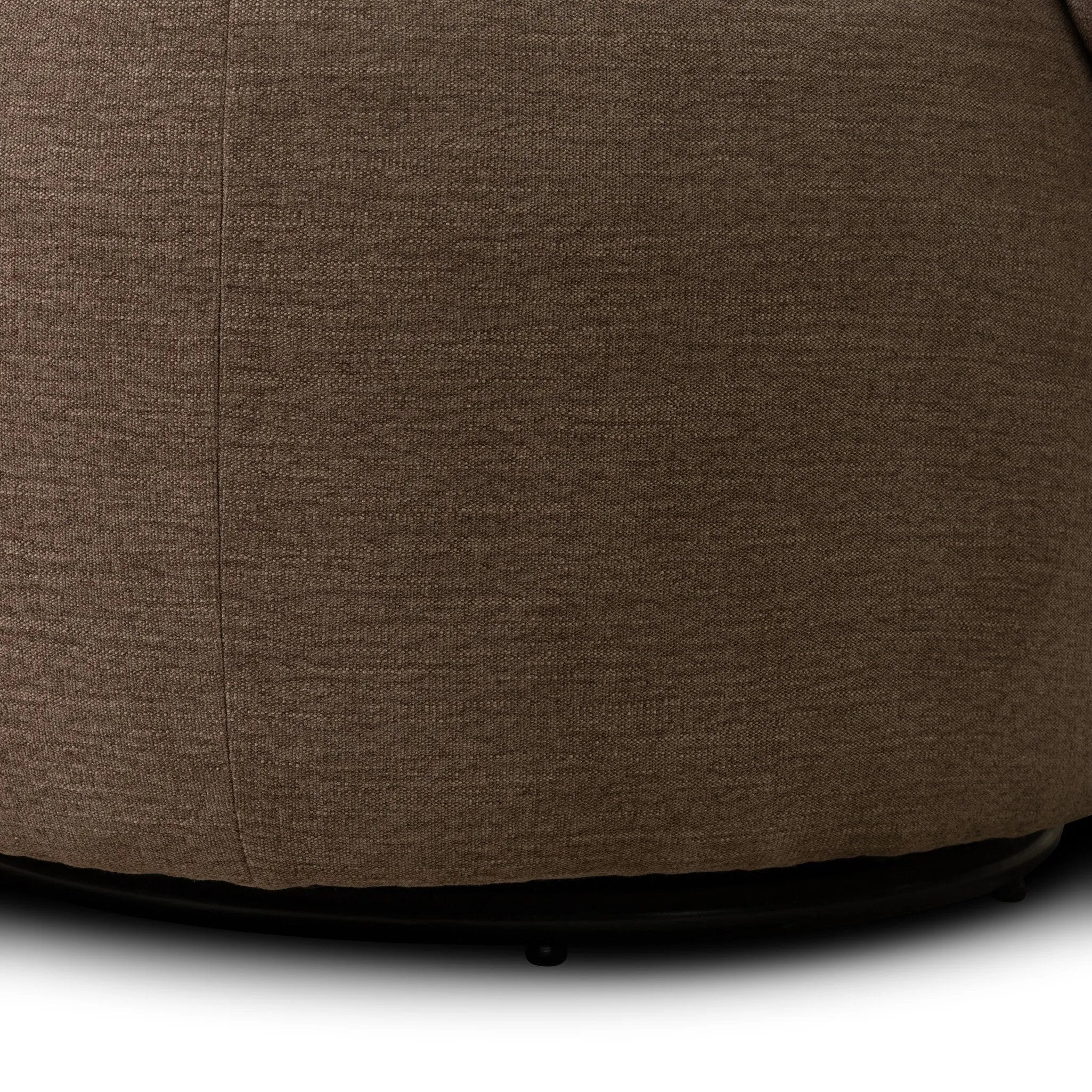 Great for smaller spaces or a reading nook, this petite slipper chair is backed with textured wood that folds into wings, cradling the head and shoulders for a little extra support. Features a 360-degree swivel base.As enthusiasts of organic modern design at Amethyst, we love the optimistic inspired Trisha Swivel Chair - Laughlin Cafe. Amethyst Home provides interior design, new home construction design consulting, vintage area rugs, and lighting in the Newport Beach metro area.