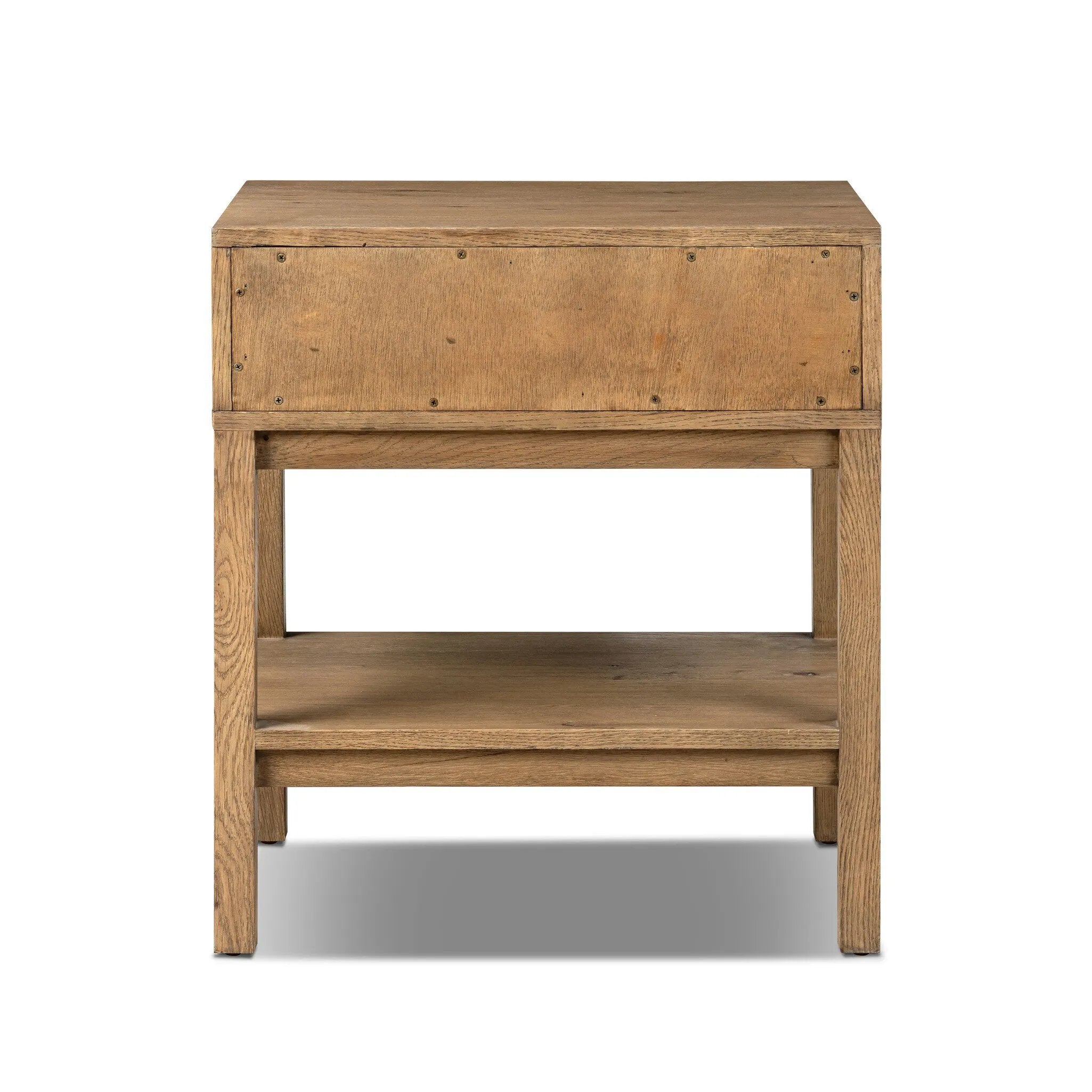 Modern Shaker style meets Scandinavian simplicity in this warm worn oak nightstand. A single drawer with a leather pull plus open lower shelving brings storage to the bedside.As enthusiasts of natural aesthetics at Amethyst, we love the designer inspired Tula Nightstand - Worn Oak Veneer. Amethyst Home provides interior design, new home construction design consulting, vintage area rugs, and lighting in the Washington metro area.