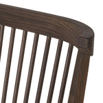 A linear dining style inspired by Japanese tea houses, crafted from natural ash. Designed for comfort, a thick cushion seat is upholstered in a casual poly-linen blend Amethyst Home provides interior design, new home construction design consulting, vintage area rugs, and lighting in the Alpharetta metro area.