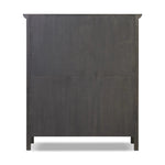 Long sliding doors with paper cord stripes inspired by Japanese teahouses bring a traditional look to this spacious cabinet. Made from oak in a smoked black finish, with a slightly oversized top.As lovers of luxe aesthetics at Amethyst, we love the optimistic inspired Tuscola Cabinet. Amethyst Home provides interior design, new home construction design consulting, vintage area rugs, and lighting in the Austin metro area.