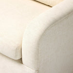 Meet the piece that can do it all. Specialized performance fabric covers a long bench-style seat, while a concealed sleeper mechanism allows for easy pullout to transform this flexible piece into an extra bed. Curved slope arms finish into a fixed slipcover with kick-pleats at the front. Amethyst Home provides interior design, new home construction design consulting, vintage area rugs, and lighting in the Calabasas metro area.