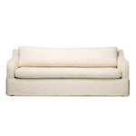 Meet the piece that can do it all. Specialized performance fabric covers a long bench-style seat, while a concealed sleeper mechanism allows for easy pullout to transform this flexible piece into an extra bed. Curved slope arms finish into a fixed slipcover with kick-pleats at the front. Amethyst Home provides interior design, new home construction design consulting, vintage area rugs, and lighting in the Charlotte metro area.