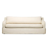 Meet the piece that can do it all. Specialized performance fabric covers a long bench-style seat, while a concealed sleeper mechanism allows for easy pullout to transform this flexible piece into an extra bed. Curved slope arms finish into a fixed slipcover with kick-pleats at the front. Amethyst Home provides interior design, new home construction design consulting, vintage area rugs, and lighting in the Charlotte metro area.