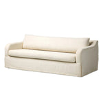 Meet the piece that can do it all. Specialized performance fabric covers a long bench-style seat, while a concealed sleeper mechanism allows for easy pullout to transform this flexible piece into an extra bed. Curved slope arms finish into a fixed slipcover with kick-pleats at the front. Amethyst Home provides interior design, new home construction design consulting, vintage area rugs, and lighting in the Laguna Beach metro area.