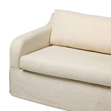 Meet the piece that can do it all. Specialized performance fabric covers a long bench-style seat, while a concealed sleeper mechanism allows for easy pullout to transform this flexible piece into an extra bed. Curved slope arms finish into a fixed slipcover with kick-pleats at the front. Amethyst Home provides interior design, new home construction design consulting, vintage area rugs, and lighting in the Los Angeles metro area.