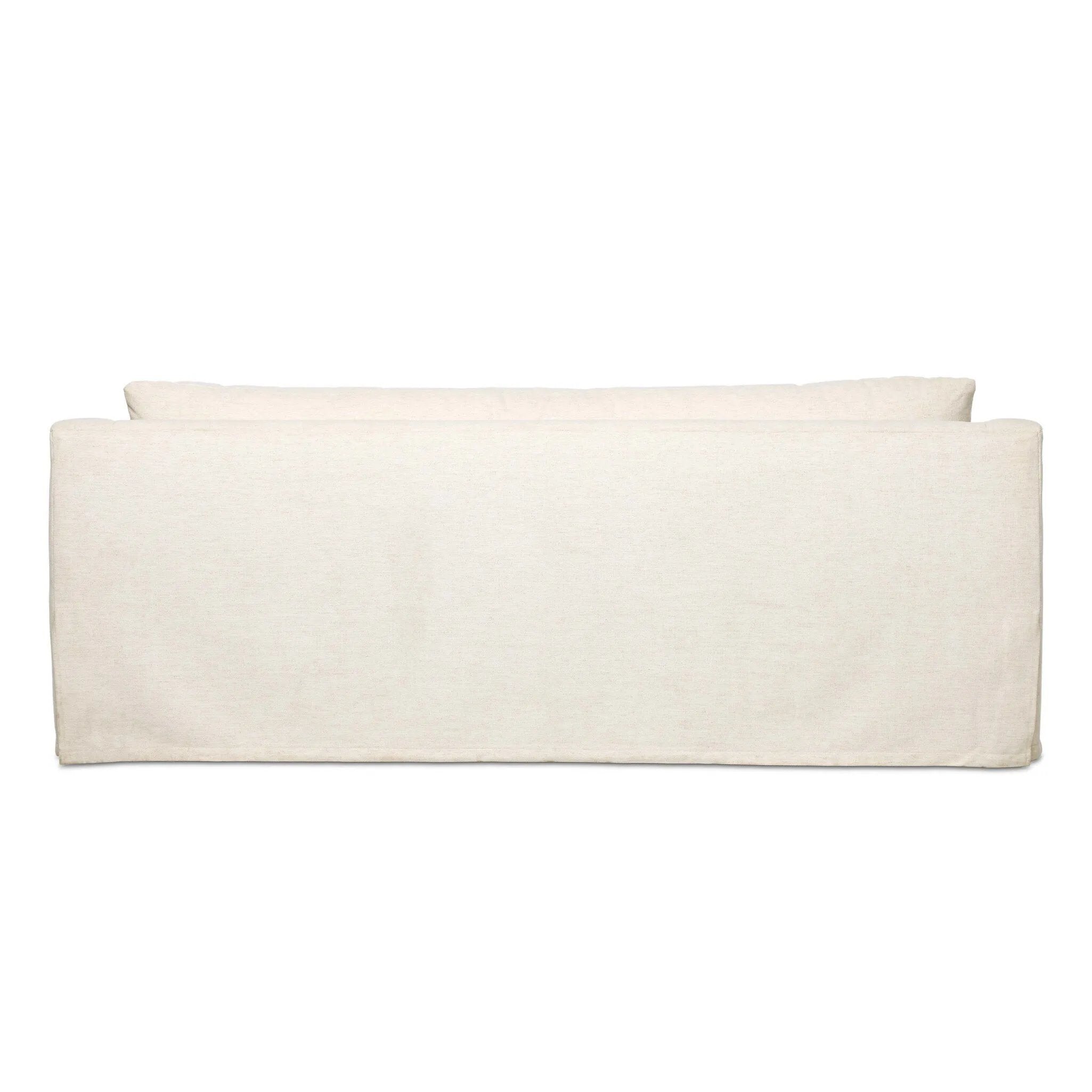 Meet the piece that can do it all. Specialized performance fabric covers a long bench-style seat, while a concealed sleeper mechanism allows for easy pullout to transform this flexible piece into an extra bed. Curved slope arms finish into a fixed slipcover with kick-pleats at the front. Amethyst Home provides interior design, new home construction design consulting, vintage area rugs, and lighting in the Nashville metro area.