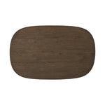 Made from rustic brown oak, a rectangular coffee table is streamlined while not short on presence, with its exaggerated cylinder legs and polished pill-shaped top Amethyst Home provides interior design, new home construction design consulting, vintage area rugs, and lighting in the Tampa metro area.