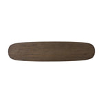 Featuring Valen Rustic Brown Oak Veneer Console Table by Four Hands at Amethyst Home. Made from rustic brown oak, an open-style console table is streamlined while not short on presence, with its exaggerated cylinder legs and polished pill-shaped top.Overall Dimensions: 78.00"w x 18.00"d x 32.00"hWeight : 99.21 lbsMaterials: Oak Veneer, Oak Plywood. Amethyst Home provides interior design, new home construction design consulting, vintage area rugs, and lighting in the Calabasas metro area.