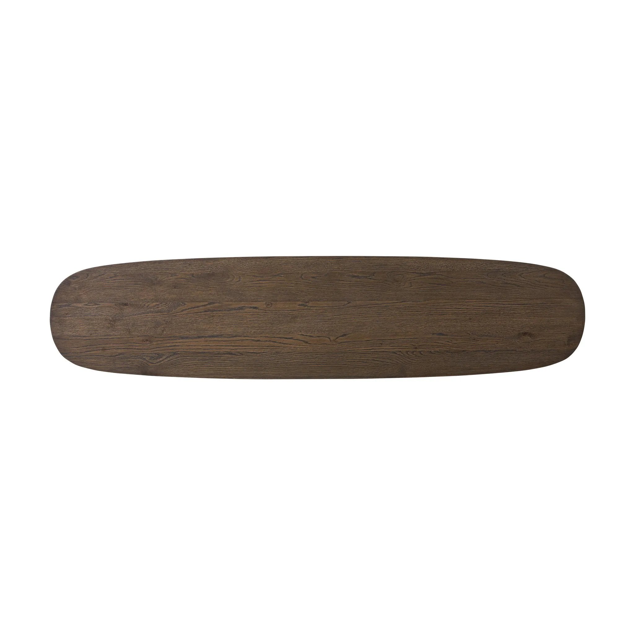 Featuring Valen Rustic Brown Oak Veneer Console Table by Four Hands at Amethyst Home. Made from rustic brown oak, an open-style console table is streamlined while not short on presence, with its exaggerated cylinder legs and polished pill-shaped top.Overall Dimensions: 78.00"w x 18.00"d x 32.00"hWeight : 99.21 lbsMaterials: Oak Veneer, Oak Plywood. Amethyst Home provides interior design, new home construction design consulting, vintage area rugs, and lighting in the Calabasas metro area.