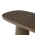 Featuring Valen Rustic Brown Oak Veneer Dining Table by Four Hands at Amethyst Home. Smooth and shapely with heavy proportions, exaggerated cylinder legs pair with a softened pill-shaped top, with subtly arched sides. Made from oak veneer with a rustic brown finish, for a warm, welcoming look.Overall Dimensions: 108.00"w x 45.00"d x 30.00"hWeight : 254.63 lb. Amethyst Home provides interior design, new home construction design consulting, vintage area rugs, and lighting in the Monterey metro area.