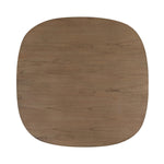 Center your dining space with a beautifully simple style inspired by soft Brutalism. Made from solid mindi with a light, sandy finish, this monolithic piece features a unique "squircle" tabletop, with flowing curves on its edges. A substantial plinth base is rotated to a 45-degree angle to highlight this piece's playful shaping Amethyst Home provides interior design, new home construction design consulting, vintage area rugs, and lighting in the Winter Garden metro area.