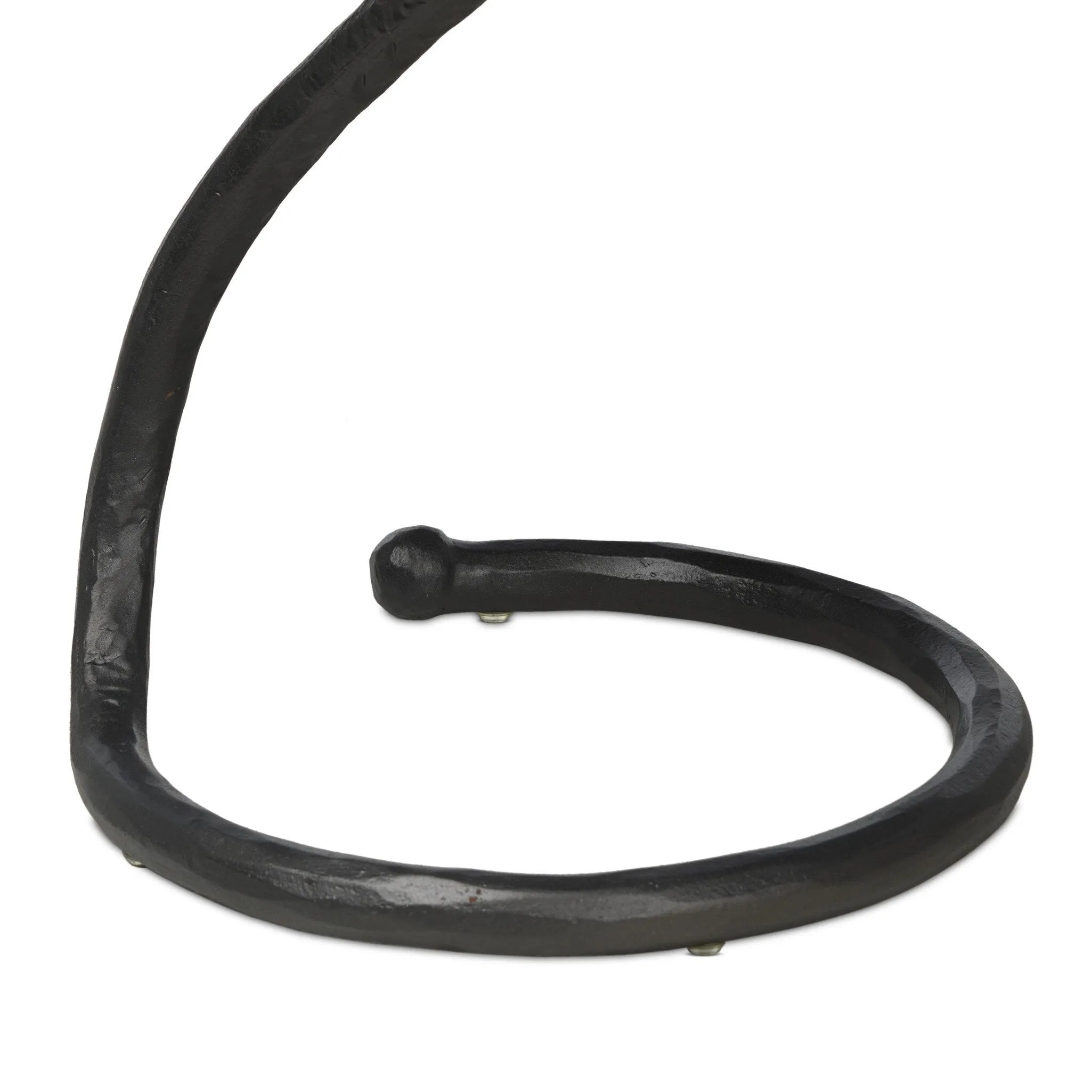 Featuring Vera Hammered Gunmetal End Table by Four Hands at Amethyst Home. A low-profile end table features a snake-like base finished in a hammered gunmetal. Perfectly sized to keep your favorite drink or book within reach, to make your evening ritual a little smoother. Overall Dimensions: 16.00"w x 16.00"d x 18.75"h. Amethyst Home provides interior design, new home construction design consulting, vintage area rugs, and lighting in the Alpharetta metro area.