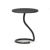 Featuring Vera Hammered Gunmetal End Table by Four Hands at Amethyst Home. A low-profile end table features a snake-like base finished in a hammered gunmetal. Perfectly sized to keep your favorite drink or book within reach, to make your evening ritual a little smoother. Overall Dimensions: 16.00"w x 16.00"d x 18.75"h. Amethyst Home provides interior design, new home construction design consulting, vintage area rugs, and lighting in the Calabasas metro area.