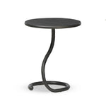 Featuring Vera Hammered Gunmetal End Table by Four Hands at Amethyst Home. A low-profile end table features a snake-like base finished in a hammered gunmetal. Perfectly sized to keep your favorite drink or book within reach, to make your evening ritual a little smoother. Overall Dimensions: 16.00"w x 16.00"d x 18.75"h. Amethyst Home provides interior design, new home construction design consulting, vintage area rugs, and lighting in the Des Moines metro area.
