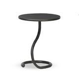 Featuring Vera Hammered Gunmetal End Table by Four Hands at Amethyst Home. A low-profile end table features a snake-like base finished in a hammered gunmetal. Perfectly sized to keep your favorite drink or book within reach, to make your evening ritual a little smoother. Overall Dimensions: 16.00"w x 16.00"d x 18.75"h. Amethyst Home provides interior design, new home construction design consulting, vintage area rugs, and lighting in the Des Moines metro area.