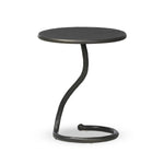 Featuring Vera Hammered Gunmetal End Table by Four Hands at Amethyst Home. A low-profile end table features a snake-like base finished in a hammered gunmetal. Perfectly sized to keep your favorite drink or book within reach, to make your evening ritual a little smoother. Overall Dimensions: 16.00"w x 16.00"d x 18.75"h. Amethyst Home provides interior design, new home construction design consulting, vintage area rugs, and lighting in the Los Angeles metro area.