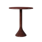 Retro vibes. Made from smooth, solid concrete with a high-gloss red finish, this counter-height table supports a rounded top that's perfect for intimate dining or cocktail hour.As lovers of natural aesthetics at Amethyst, we love the warm modern inspired Vernon Bar Table. Amethyst Home provides interior design, new home construction design consulting, vintage area rugs, and lighting in the Salt Lake City metro area.