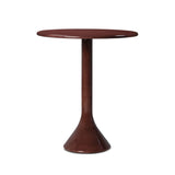 Retro vibes. Made from smooth, solid concrete with a high-gloss red finish, this counter-height table supports a rounded top that's perfect for intimate dining or cocktail hour.As lovers of natural aesthetics at Amethyst, we love the warm modern inspired Vernon Bar Table. Amethyst Home provides interior design, new home construction design consulting, vintage area rugs, and lighting in the Salt Lake City metro area.