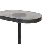 Featuring Vinia Light Blue Cast Glass End Table by Four Hands at Amethyst Home. A slim-profile end table pairs a simple iron base with an oval tabletop of hand-cast recycled glass in a soft, smoky blue.
Collection: MarlowColors: Light Blue Cast Glass ,Iron Matte BlackMaterials: Cast Glass ,IronOverall Dimensions: 12.75"W x 8.25"L x 17"H Weight: 17.85 lbs. Amethyst Home provides interior design, new home construction design consulting, vintage area rugs, and lighting in the Dallas metro area.