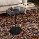 Featuring Vinia Light Blue Cast Glass End Table by Four Hands at Amethyst Home. A slim-profile end table pairs a simple iron base with an oval tabletop of hand-cast recycled glass in a soft, smoky blue.
Collection: MarlowColors: Light Blue Cast Glass ,Iron Matte BlackMaterials: Cast Glass ,IronOverall Dimensions: 12.75"W x 8.25"L x 17"H Weight: 17.85 lb. Amethyst Home provides interior design, new home construction design consulting, vintage area rugs, and lighting in the Winter Garden metro area.