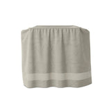 Outdoor furniture protection for all seasons. It's recommended to keep the bottom from touching the ground, and if the cover is taller than the furniture piece, add a pillow or object underneath to help ventilate. Storage bag included. Amethyst Home provides interior design, new home construction design consulting, vintage area rugs, and lighting in the Seattle metro area.
