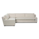 Featuring Yelena Crypton Nomad Snow 3-Piece Sectional by Four Hands at Amethyst Home. Add a touch of modern sophistication to your space with the streamlined silhouette and dramatic side profile of this track arm sectional. Subtle tapering along the side adds visual interest, while the bench-style seating invites relaxation. Extra plush foam cushions and S-. Amethyst Home provides interior design, new home construction design consulting, vintage area rugs, and lighting in the Charlotte metro area.