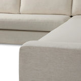 Featuring Yelena Crypton Nomad Snow 3-Piece Sectional by Four Hands at Amethyst Home. Add a touch of modern sophistication to your space with the streamlined silhouette and dramatic side profile of this track arm sectional. Subtle tapering along the side adds visual interest, while the bench-style seating invites relaxation. Extra plush foam cushions and S-spr. Amethyst Home provides interior design, new home construction design consulting, vintage area rugs, and lighting in the Dallas metro area.