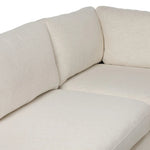 Featuring Yelena Crypton Nomad Snow 3-Piece Sectional by Four Hands at Amethyst Home. Add a touch of modern sophistication to your space with the streamlined silhouette and dramatic side profile of this track arm sectional. Subtle tapering along the side adds visual interest, while the bench-style seating invites relaxation. Extra plush foam cushions an. Amethyst Home provides interior design, new home construction design consulting, vintage area rugs, and lighting in the Newport Beach metro area.
