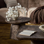 Featuring Zane Warm Grey Marble End Table by Four Hands at Amethyst Home. Ground your living space with a rounded end table of grey-finished marble. With thoughtful design touches like bullnose edging and a tray-style top, this table's detailing crafts an elevated artisan look that's sure to spark conversation. Overall Dimensions: 24.50"w x 24.50"d x 18.00. Amethyst Home provides interior design, new home construction design consulting, vintage area rugs, and lighting in the Scottsdale metro area.