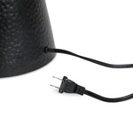 Featuring Ziggy Hammered Black Aluminum Table Lamp by Four Hands at Amethyst Home. A tapered silhouette in black, hand-hammered aluminum gives this architectural table lamp its textured shape. A beige cotton shade adds a casual look with contrast.Overall Dimensions: 19.00"w x 19.00"d x 31.00"hWeight : 11.50 lbsMaterials : Aluminum, Thermoplastic. Amethyst Home provides interior design, new home construction design consulting, vintage area rugs, and lighting in the Laguna Beach metro area.