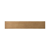 Simple yet refined, a Danish design-influenced sideboard is made from light-finished ash, with iron hardware finished in a sleek gunmetal. Perfect for larger spaces, with six doors and generous interior storage. Stretcher-style shelving made from woven paper cord serves up a textural finishing touch. Amethyst Home provides interior design, new home construction design consulting, vintage area rugs, and lighting in the Los Angeles metro area.