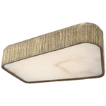 Featuring Fumar 21" Asymmetrical Flush Mount Ridged Tombac by Visual Comfort at Amethyst Home. Fumar 21" Asymmetrical Flush Mount in Ridged Tombac with Alabaster
Overall Dimensions: 21" L x 21" W x 4.5" H
Weight : 24 lbs.. Amethyst Home provides interior design, new construction, custom furniture, and area rugs in the Dallas metro area