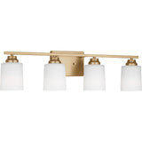 Satin Brass Bulb(s) Included