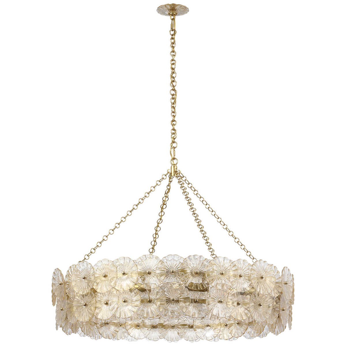Gianna 36" Ring Chandelier Hand-Rubbed Antique Brass | shipping 11/20/2025