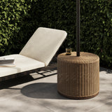 Giles Outdoor Woven Umbrella Cover-Round - Stained Toasted Brown-FSC | shipping 10/10/2026