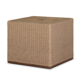 Giles Outdoor Woven Umbrella Cover-Square - Stained Toasted Brown-FSC | shipping 10/10/2026