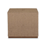 Giles Outdoor Woven Umbrella Cover-Square - Stained Toasted Brown-FSC | shipping 10/10/2026