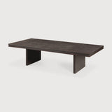 Grooves Coffee Table - Teak Off Black