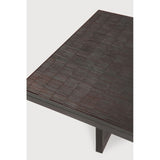 Grooves Coffee Table - Teak Off Black