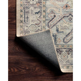 Featuring soft motifs in a carefully curated color palate of ivory, blue, green, and hints of purple, the Hathaway Multi / Ivory area rug captures the essence of one-of-a-kind vintage or antique area rug. This rug is ideal for high traffic areas such as living rooms, dining rooms, kitchens, hallways, and entryways.