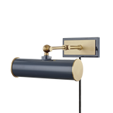 Holly Plug-In Sconce - Aged Brass/Navy | ready to ship!