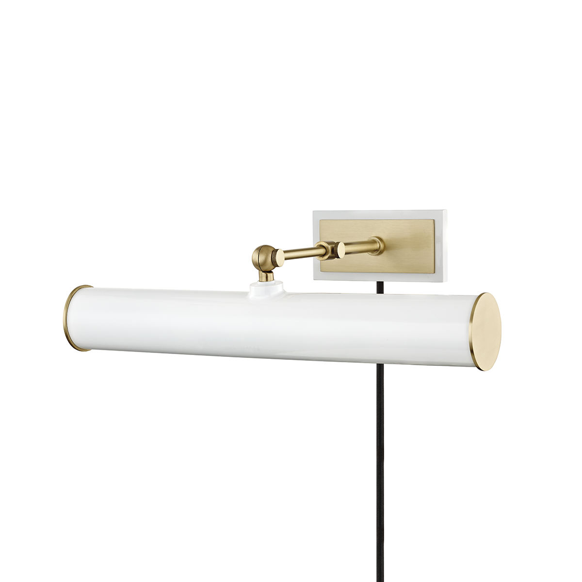 Holly Plug-In Picture Light - Aged Brass/Soft Off White | ready to ship!