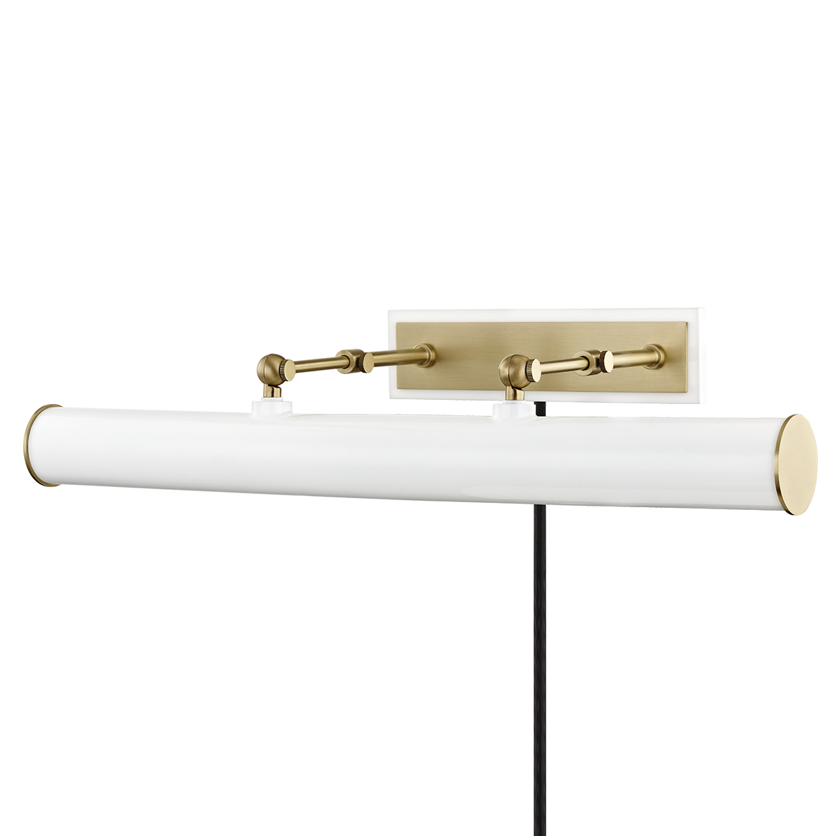 Holly Plug-In Picture Light - Aged Brass/Soft Off White | ready to ship!