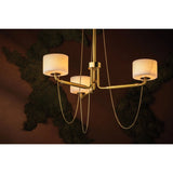 Playing with the concept of jewelry as installation, Bunda mixes structure and fluidity to create eye-catching drama. Finished in Vintage Brass, delicate rope chains dangle and loop across the streamlined arms of this 3- or 9-light chandelier. Amethyst Home provides interior design, new home construction design consulting, vintage area rugs, and lighting in the Monterey metro area.