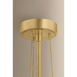 Playing with the concept of jewelry as installation, Bunda mixes structure and fluidity to create eye-catching drama. Finished in Vintage Brass, delicate rope chains dangle and loop across the streamlined arms of this 3- or 9-light chandelier. Amethyst Home provides interior design, new home construction design consulting, vintage area rugs, and lighting in the Newport Beach metro area.