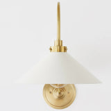This classic metal shade design feels special with fresh finish combinations and sleek, heritage-inspired details. The contrastiing Aged Brass accents and modern gooseneck arm allow the pendants and sconce an updated, yet classic feel. The tapered shade over a five-light candelabra give the chandelier new traditional appeal. Amethyst Home provides interior design, new home construction design consulting, vintage area rugs, and lighting in the Winter Garden metro area.