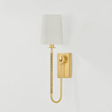 The antique-inspired silhouette of the Glenmont sconce is slender and refined with machine-led hardware. Each stem features a horizontal knurl resembling a screw, adding texture and a contemporary feel to the fixture. Amethyst Home provides interior design, new home construction design consulting, vintage area rugs, and lighting in the Scottsdale metro area.