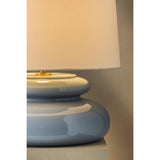 An exploration of voluminous forms and soft, endearing colors, the Pia family leans into the playful side of lighting. Stout proportions, generous curves, and stacked ceramic disc shapes lend an artisanal feel that is enhanced by the Butter Crackle and Chateau Crackle finishes. Amethyst Home provides interior design, new home construction design consulting, vintage area rugs, and lighting in the Salt Lake City metro area.